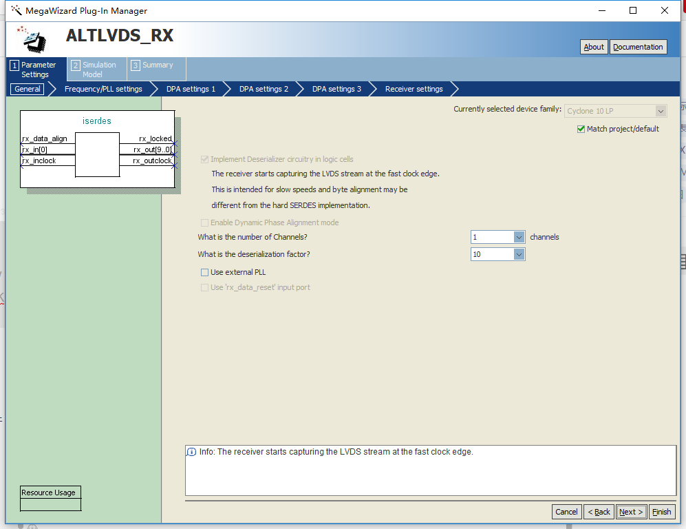 ALTLVDS TX ip和 ALTLVDS RX ip