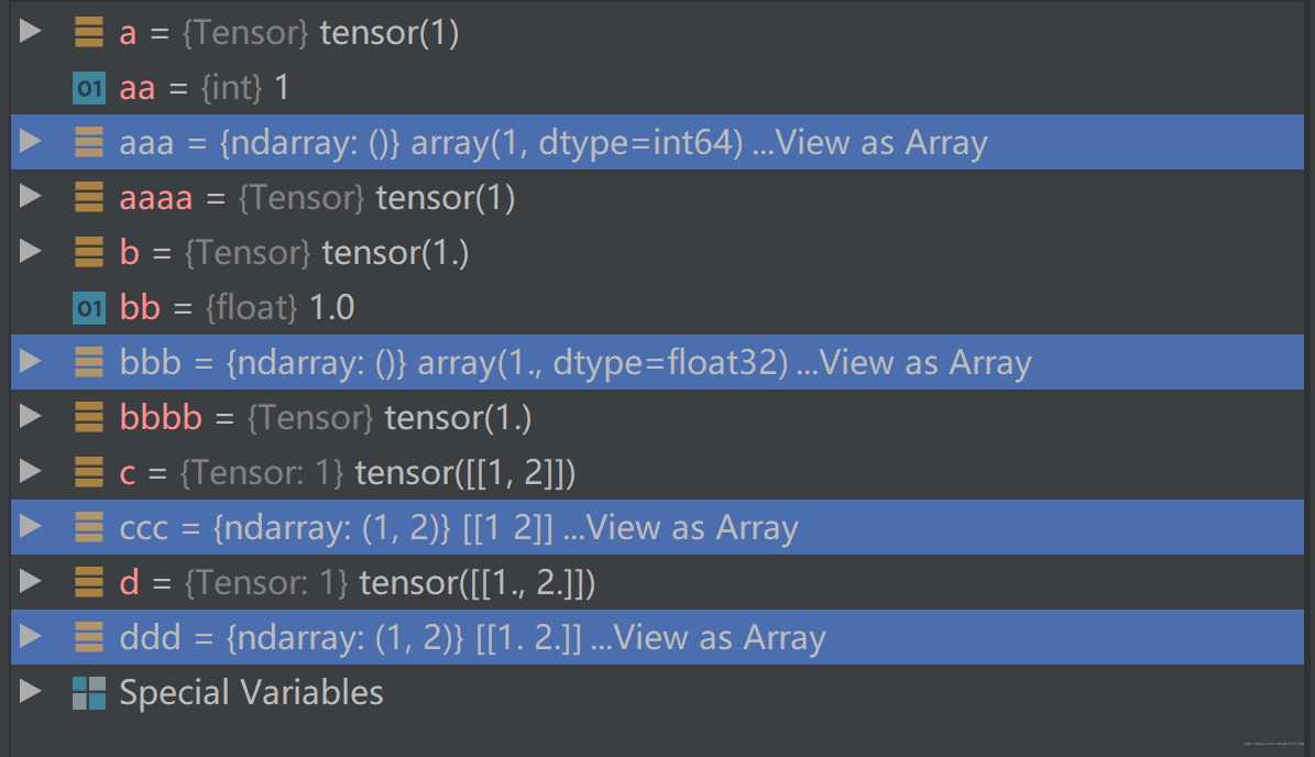 .numpy()结果