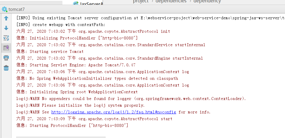 webservice 报错：org.springframework.web.SpringServletContainerInitializer cannot be cast to javax.serv