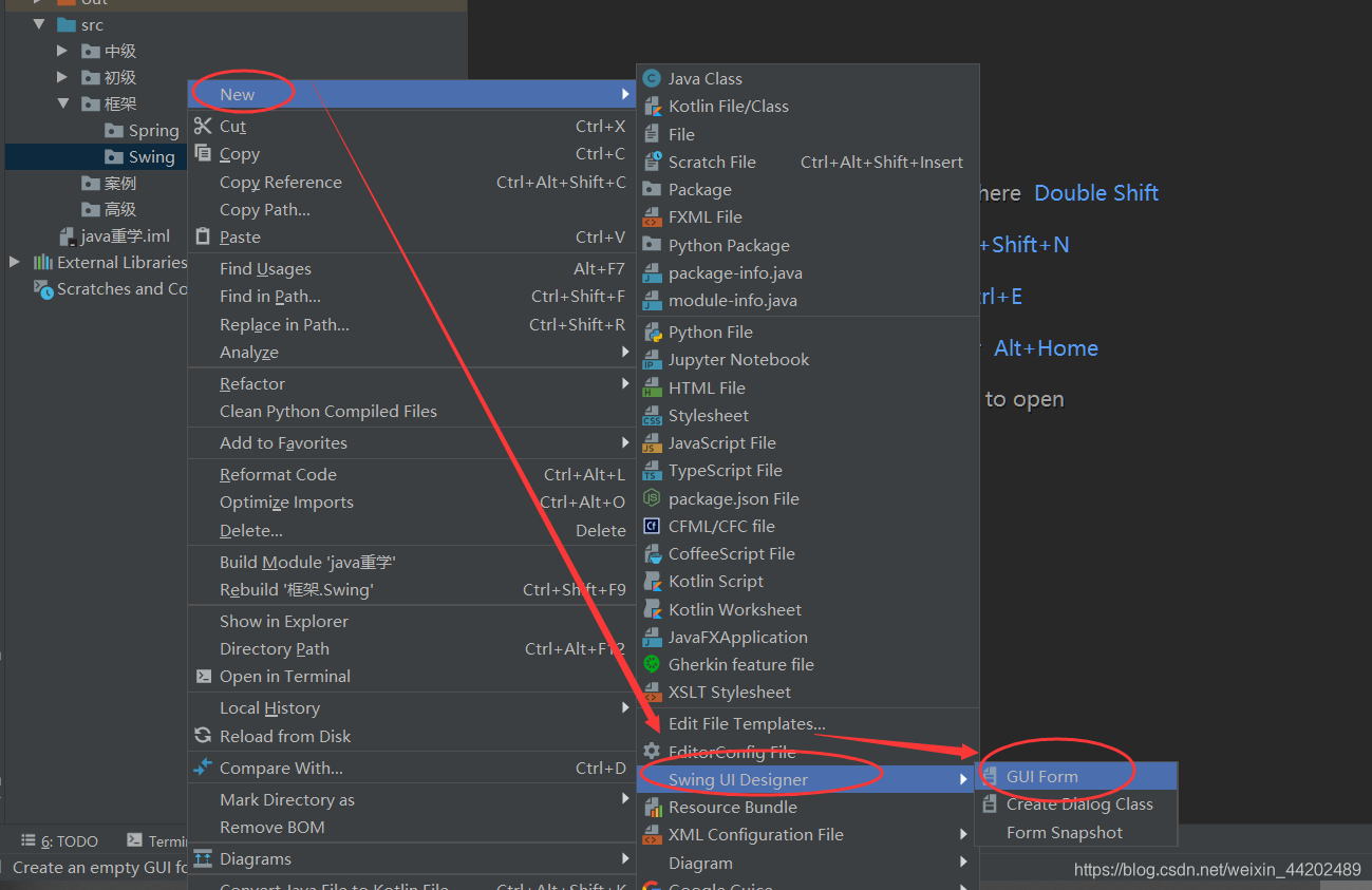 Java Swing学习:第一个GUI实例创建_swing gui创建项目-CSDN博客