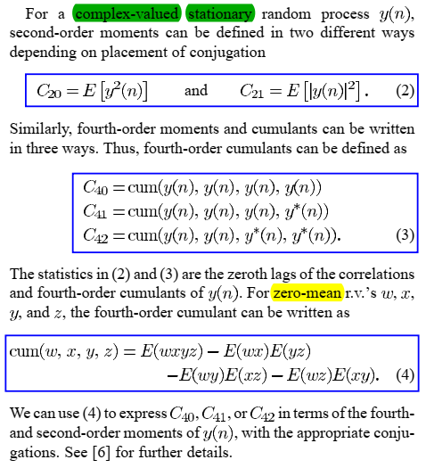 基于高阶累积量的数字调制信号分类（Hierarchical Digital Modulation Classification Using Cumulants例1复现）