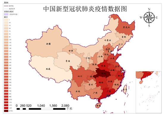 2022年中国肺炎地图图片