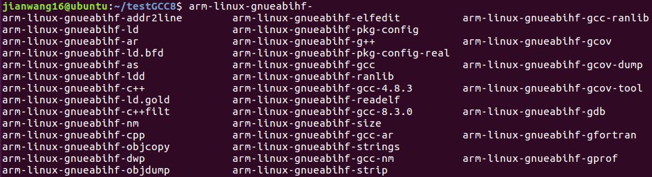 arm-linux-gnueabihf  gcc8.3交叉编译工具搭建教程