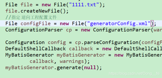 java.io.FileNotFoundException: \src\main\resources\generatorConfig.xml ...