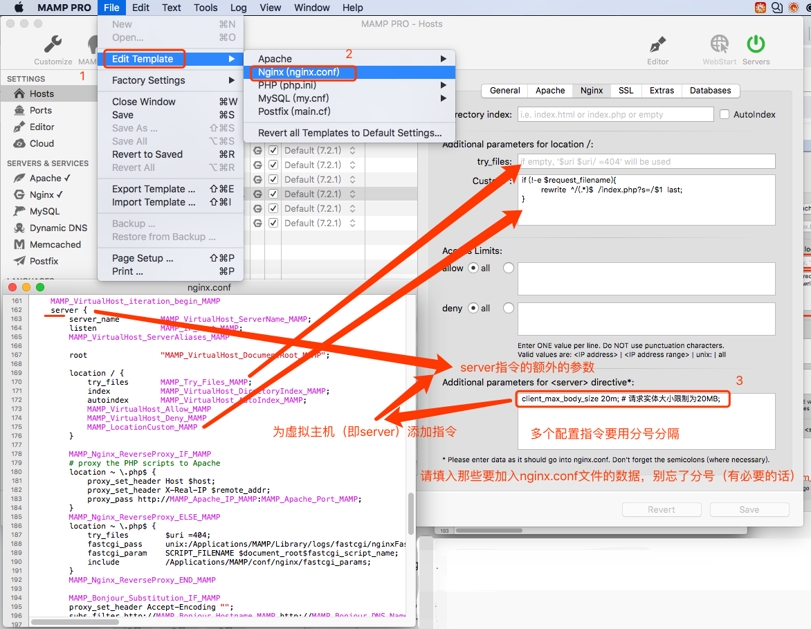 increase max upload size for mamp phpmyadmin