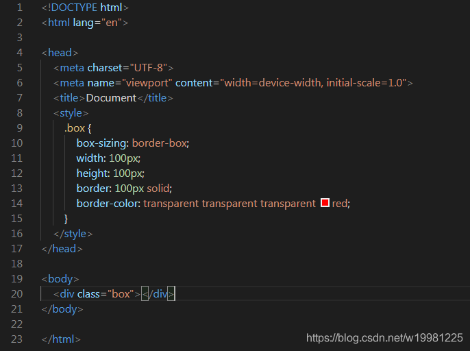 css make triangle code