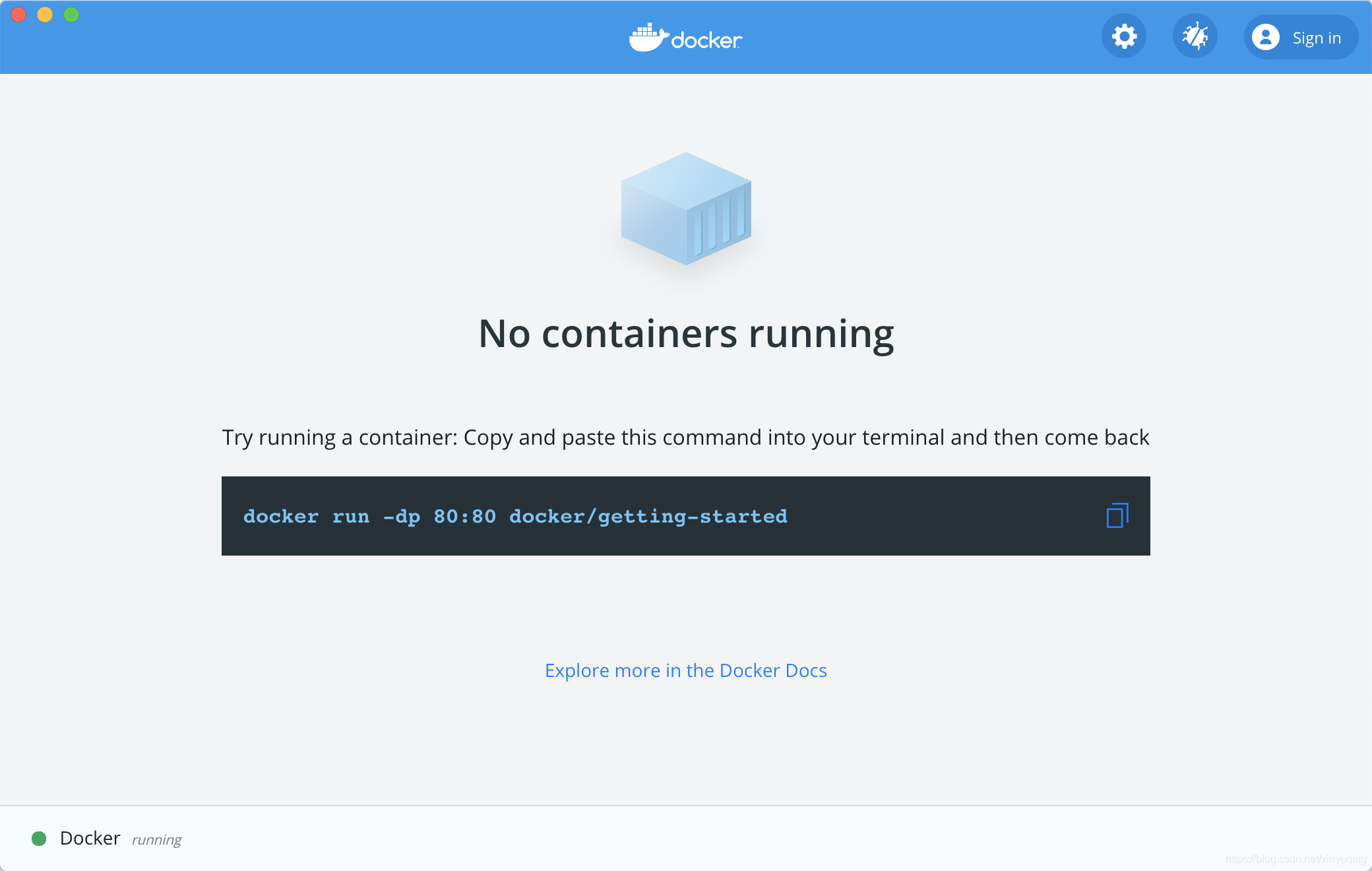 Docker使用1_try running a container: copy and paste this comma-CSDN博客