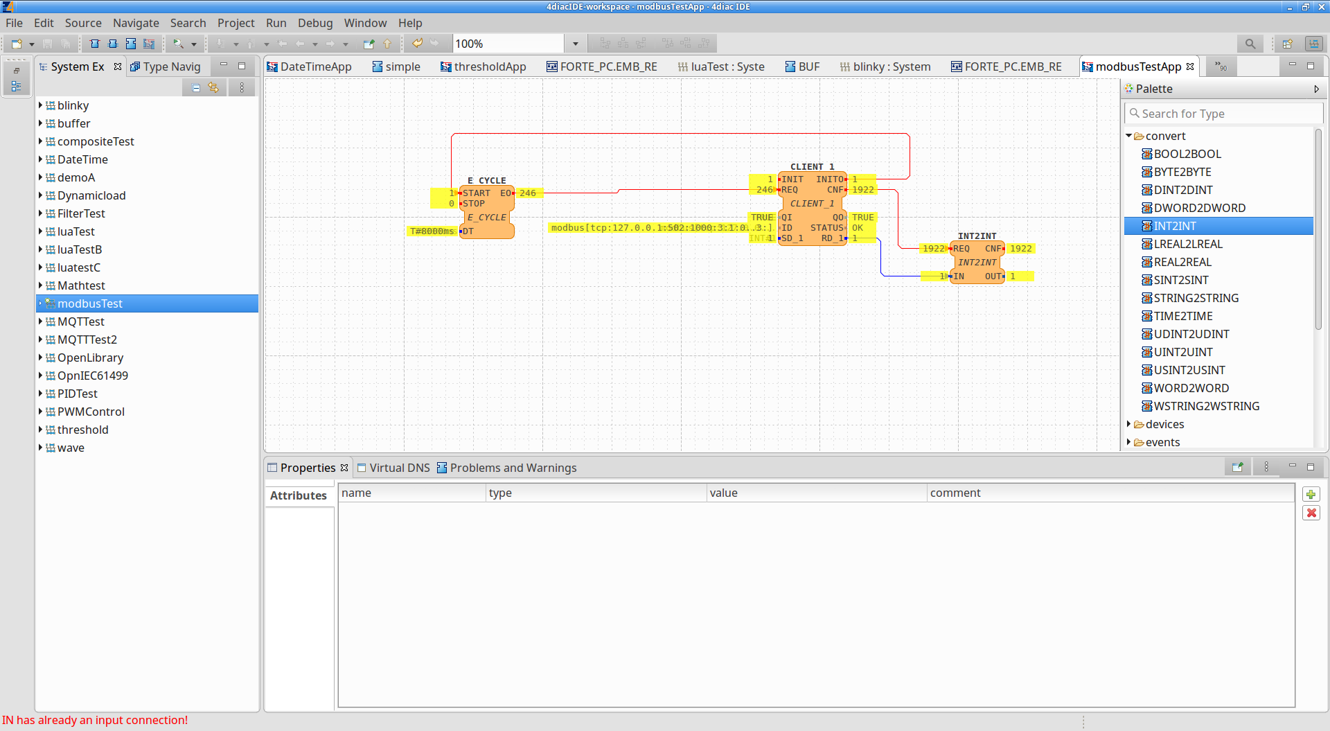 4diac forte 1.12.0 版本modbus 的修改