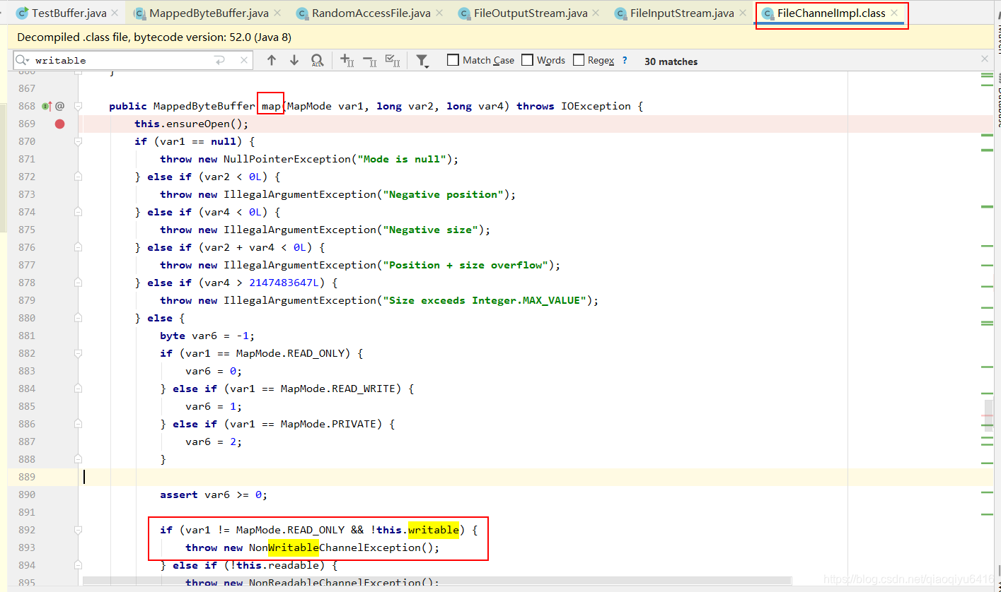 直接字节缓冲区操作文件报java.nio.channels.NonWritableChannelException解决过程_java java ...