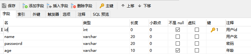 MySql数据表