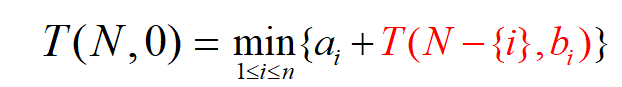 T(N,0)=min{}
