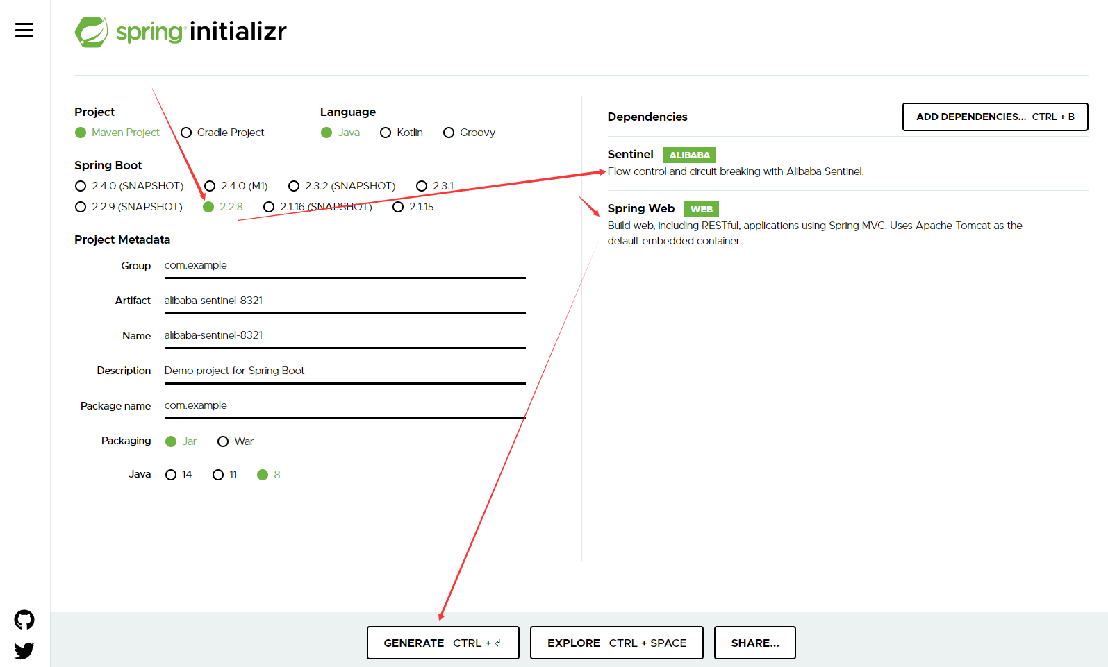 Sentinel 的安装，登录帐号密码设置，以及与springCloud中的使用，使用Nacos实现Sentinel的半自动持久化配置 ...