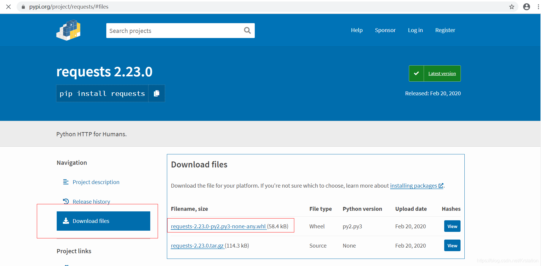 【python】三方包安装教程以requests包安装为例【通用教程】_pip install requests-CSDN博客