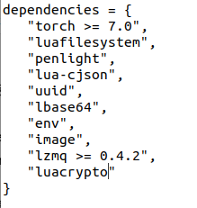 Original dependency file