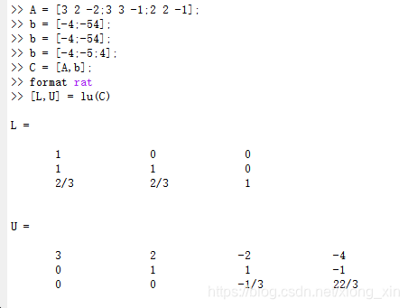 Matlab矩阵的lu分解 Never Give Up Csdn博客 Matlab矩阵lu分解