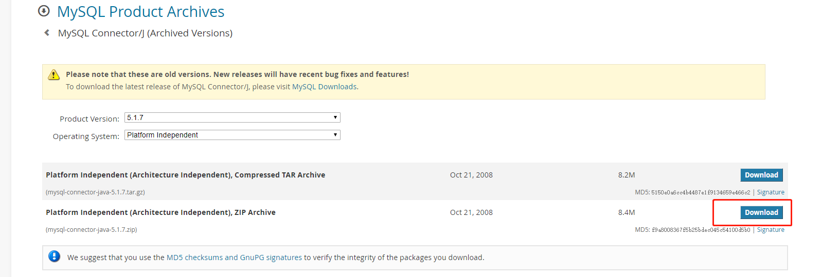 获取mysqlconnectjava5.1.7bin.jar方法_mysqlconnectorjava5.1.7bin.jar