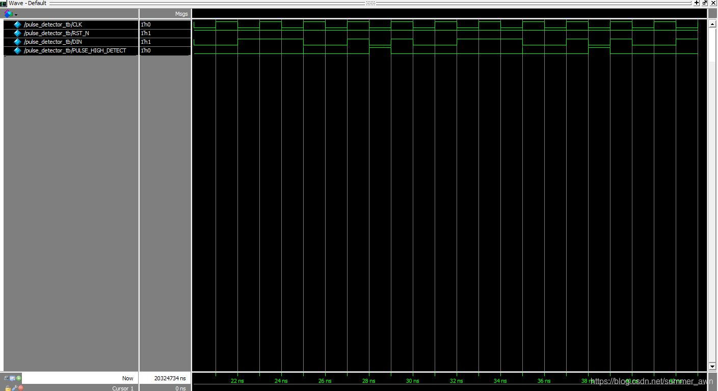 用verilog实现脉冲检测