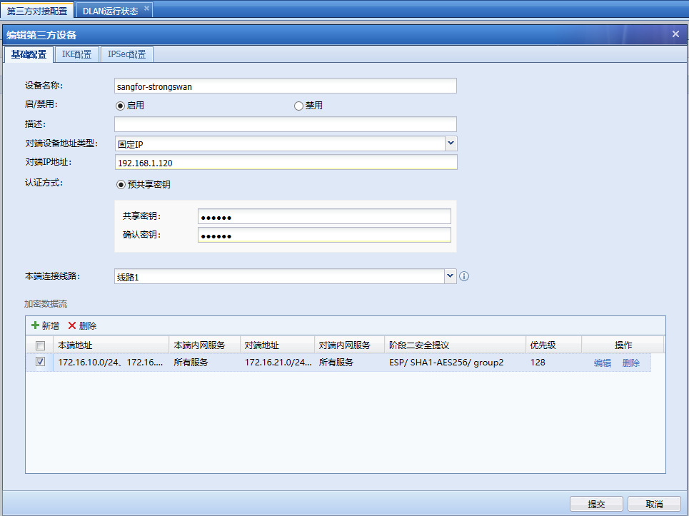 Strongswan sangfor ikev2 