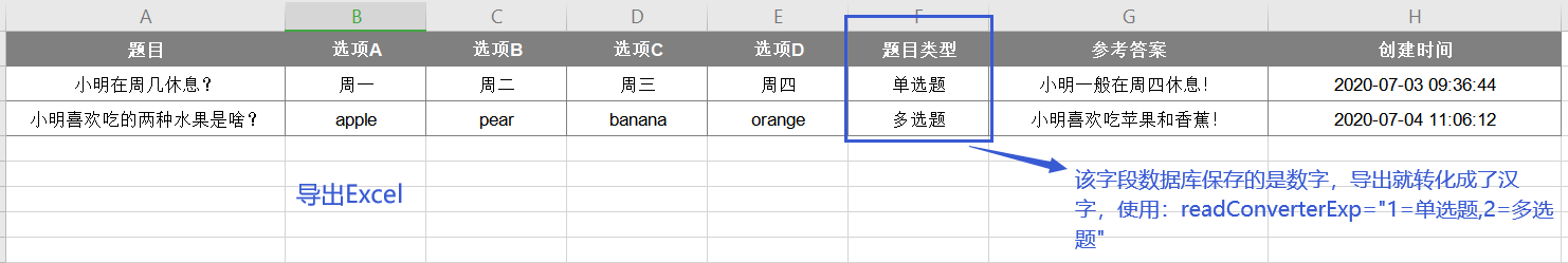 若依ruoyi框架中进行excel表格数据批量导入导出时 针对数值类型字段如何实现个性化展示 Qq 的博客 Csdn博客