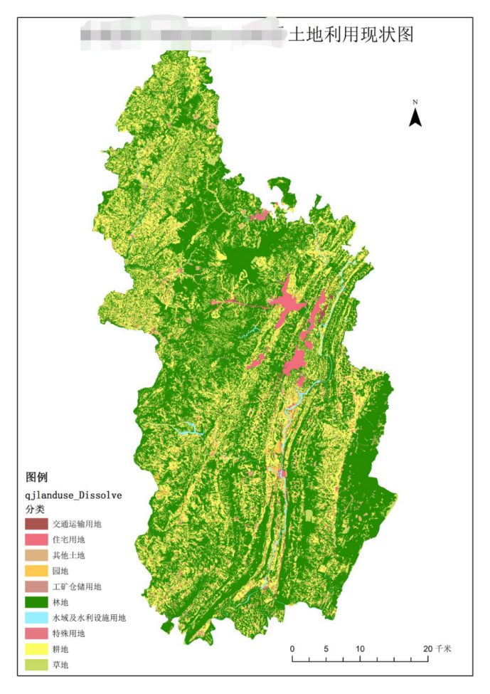 土地利用现状分幅图图片