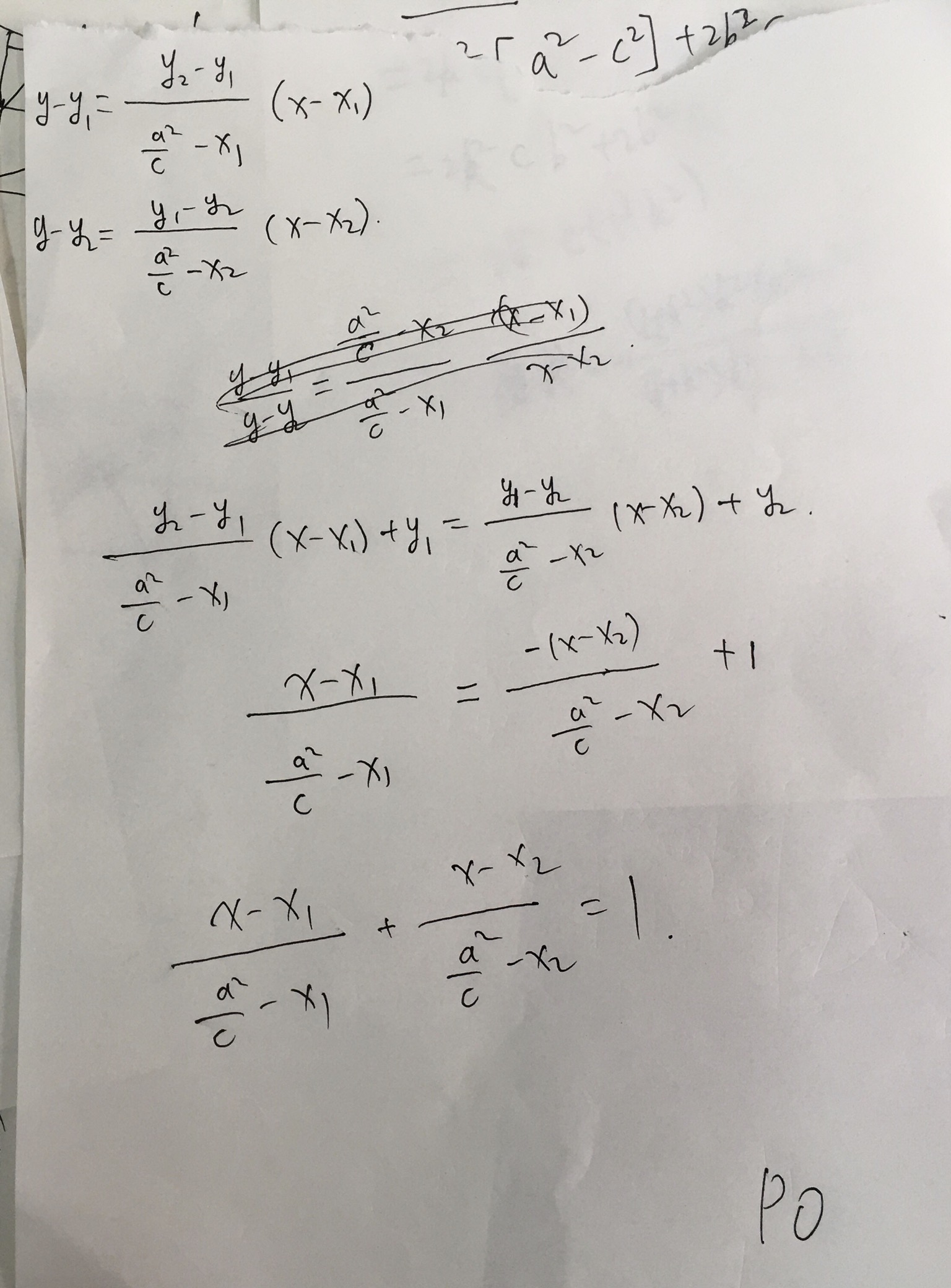 平面解析几何 焦点弦两点和在准线上的投影两点交叉连线在x轴上并平分焦点到准线的距离 Sitelist的博客 Csdn博客