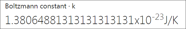 ▲ Boltzmann常数