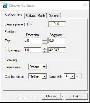 cleave surface