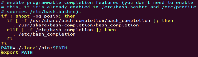 配置。bashrc