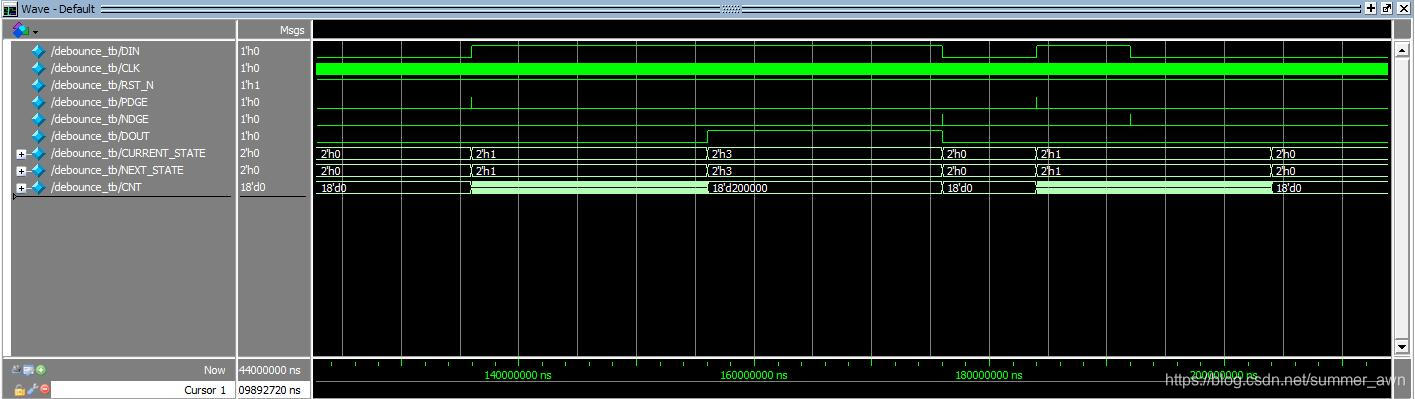 用verilog实现去抖动电路（状态机实现）