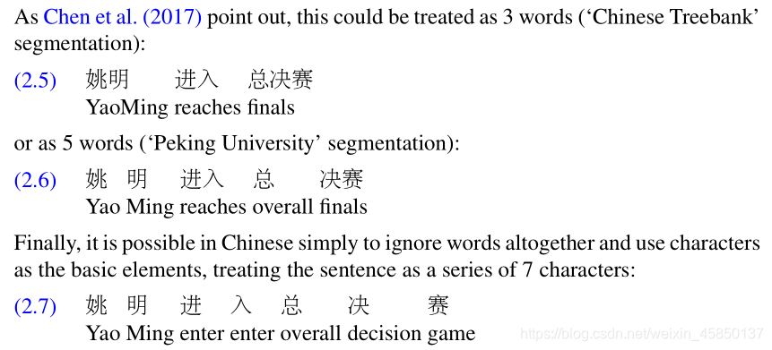 Chinese Sentence Word Tokenization