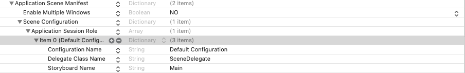 info.plist 配置文件