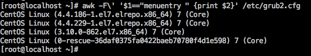 CentOS 7.6.1810 升级内核 由 3.10.0-862.el7.x86_64 升级到 4.4.186-1.el7.elrepo ...