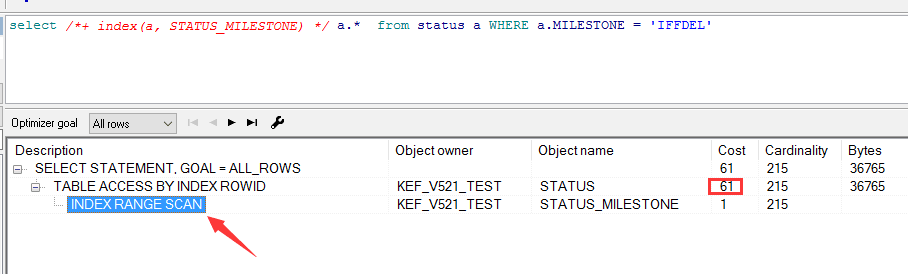 强制优化器走索引 STATUS_MILESTONE 并分析其执行计划.png