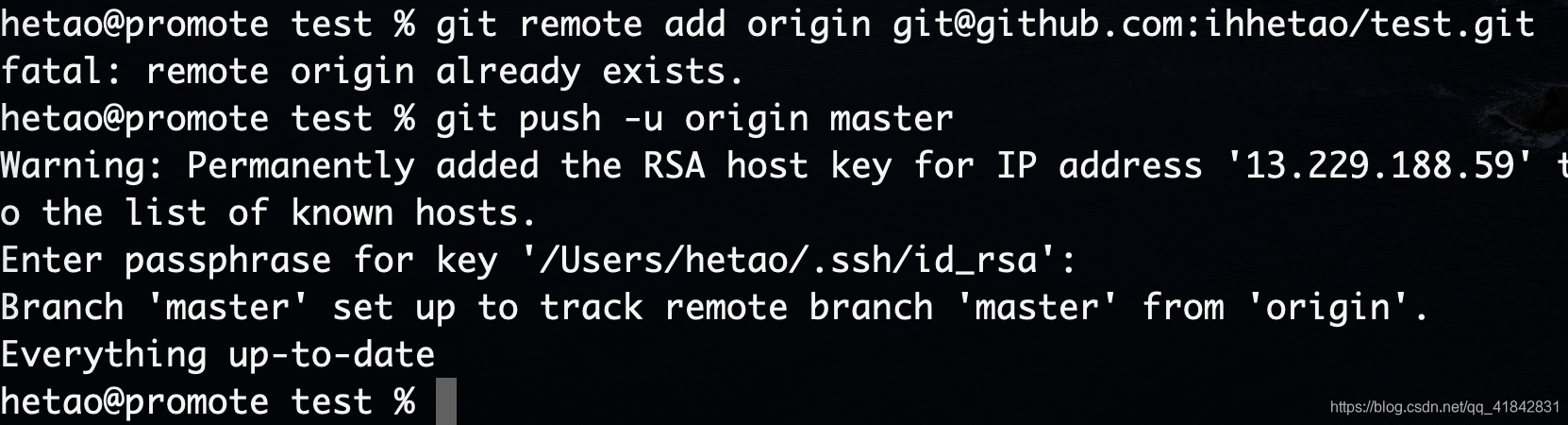 git remote add