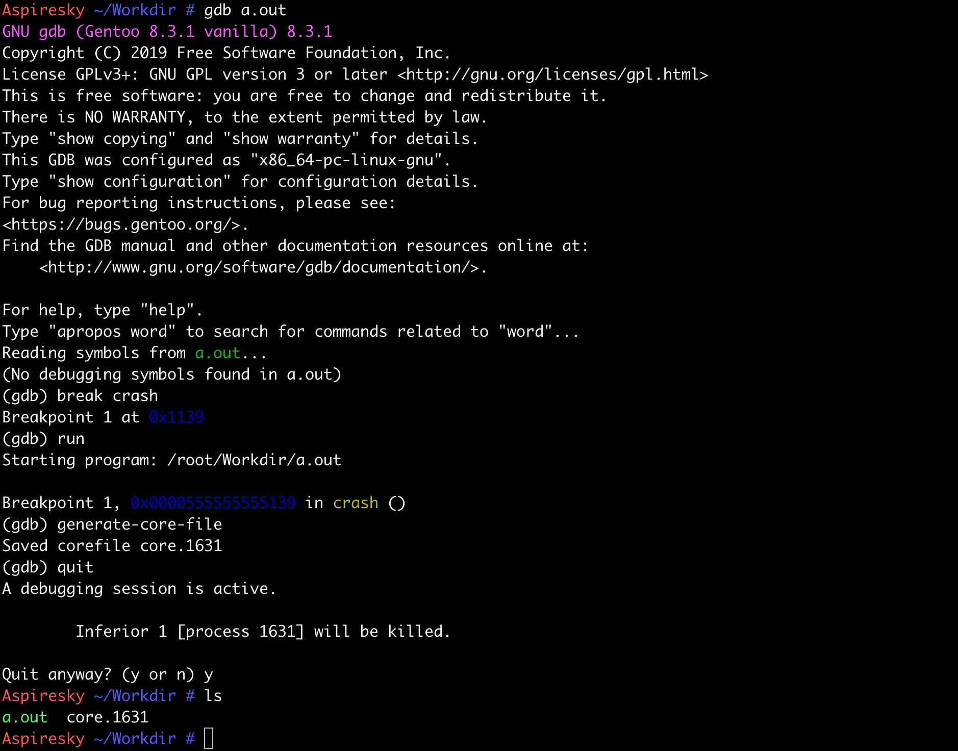 Linux进程core dump机制_systemd-coredump-CSDN博客