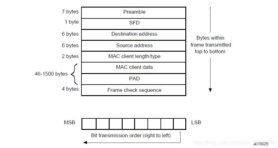 MAC frame format