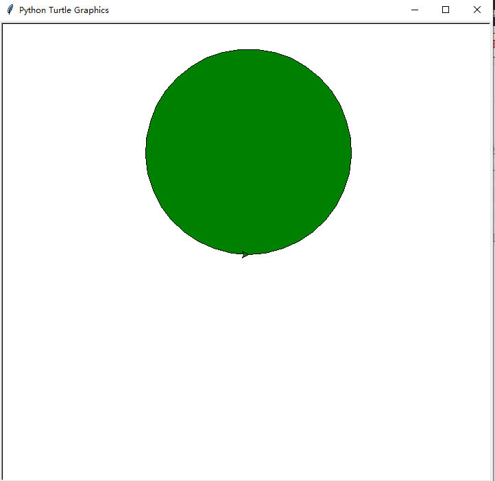 python中turtle库三圆的另两种用法更改画布的颜色填充