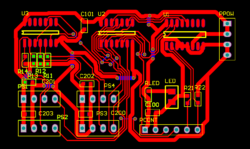 ▲ 电路板的PCB图640