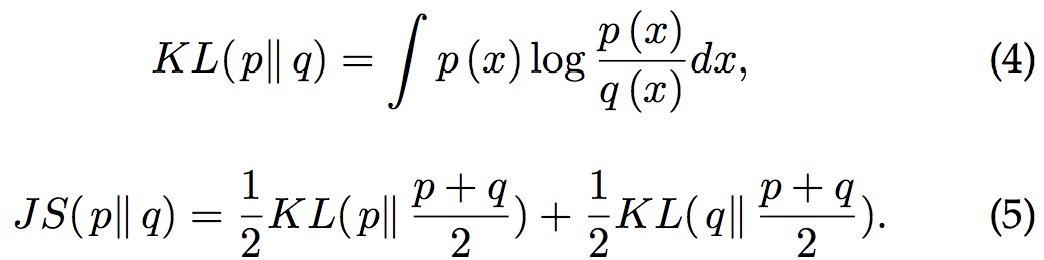 KL和JS散度表达式