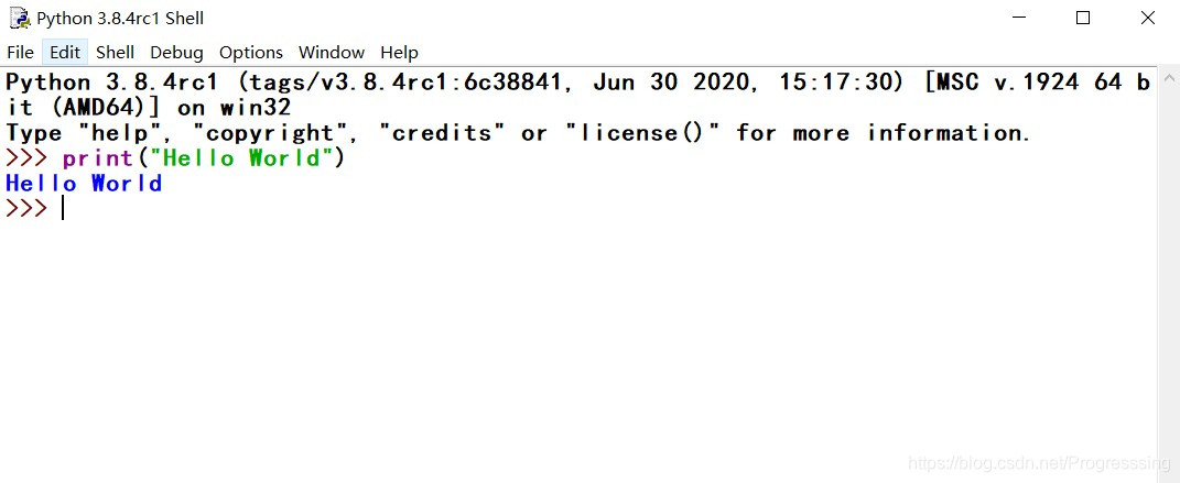 After writing the code, press Enter to get the result, or save it as a .py file format and click F5 to run the run module