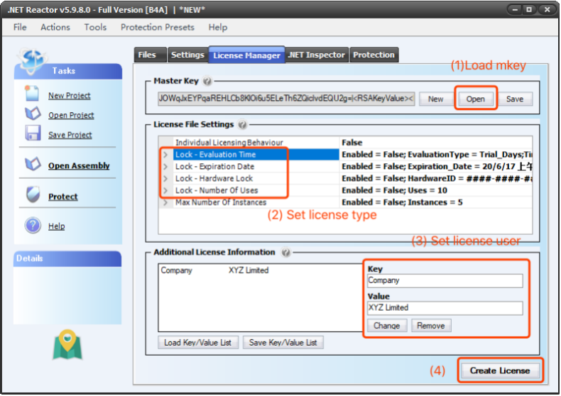 使用.NET REACTOR制作试用软件及颁发License