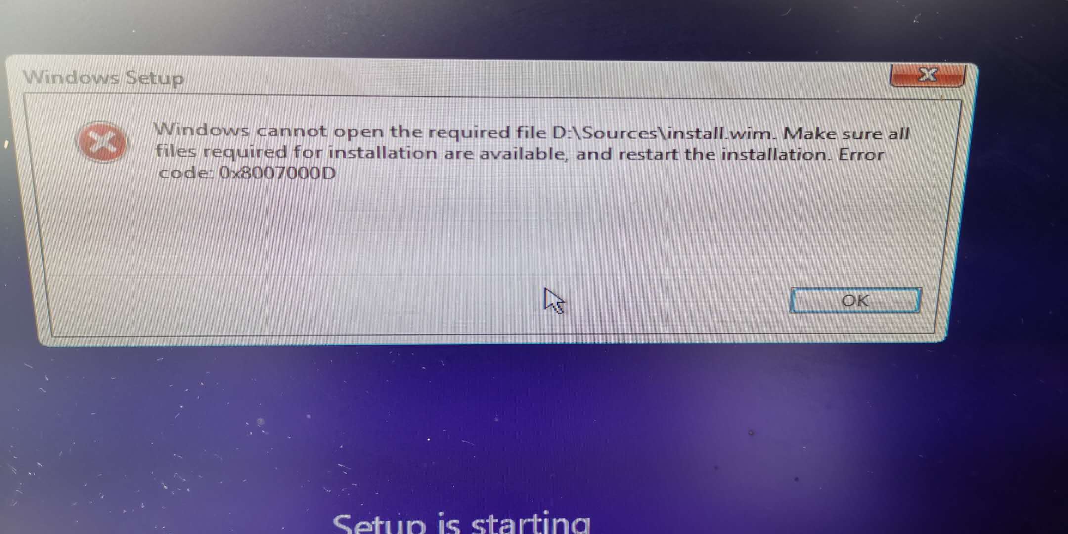 超过4g的iso镜像制作的win10 U盘启动盘在安装系统时报错 Code 0x Dd Zhouqian的博客 Csdn博客 Win10镜像写入大于4g