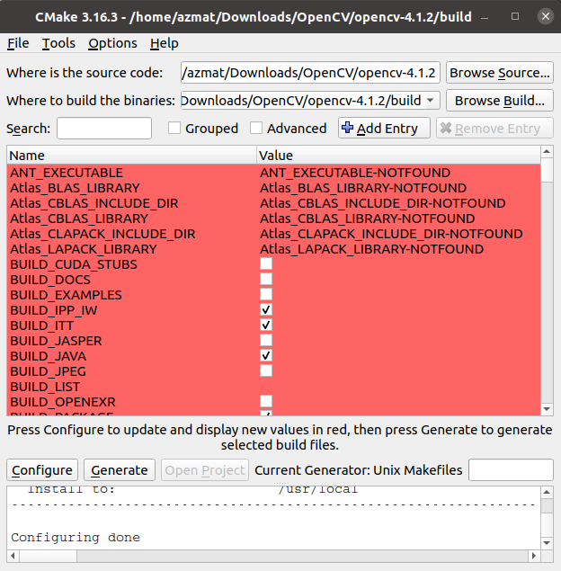 Compile OpenCV4.1.2 source code on Ubuntu16.04/20.04 - Programmer Sought