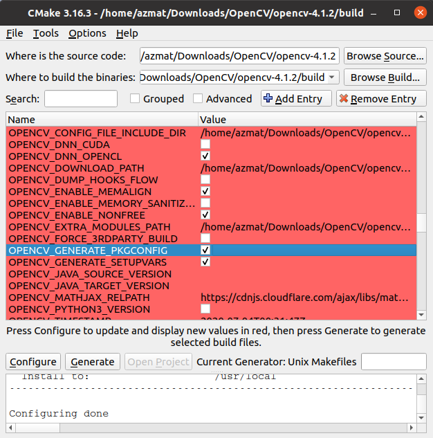 Compile OpenCV4.1.2 source code on Ubuntu16.04/20.04 - Programmer Sought