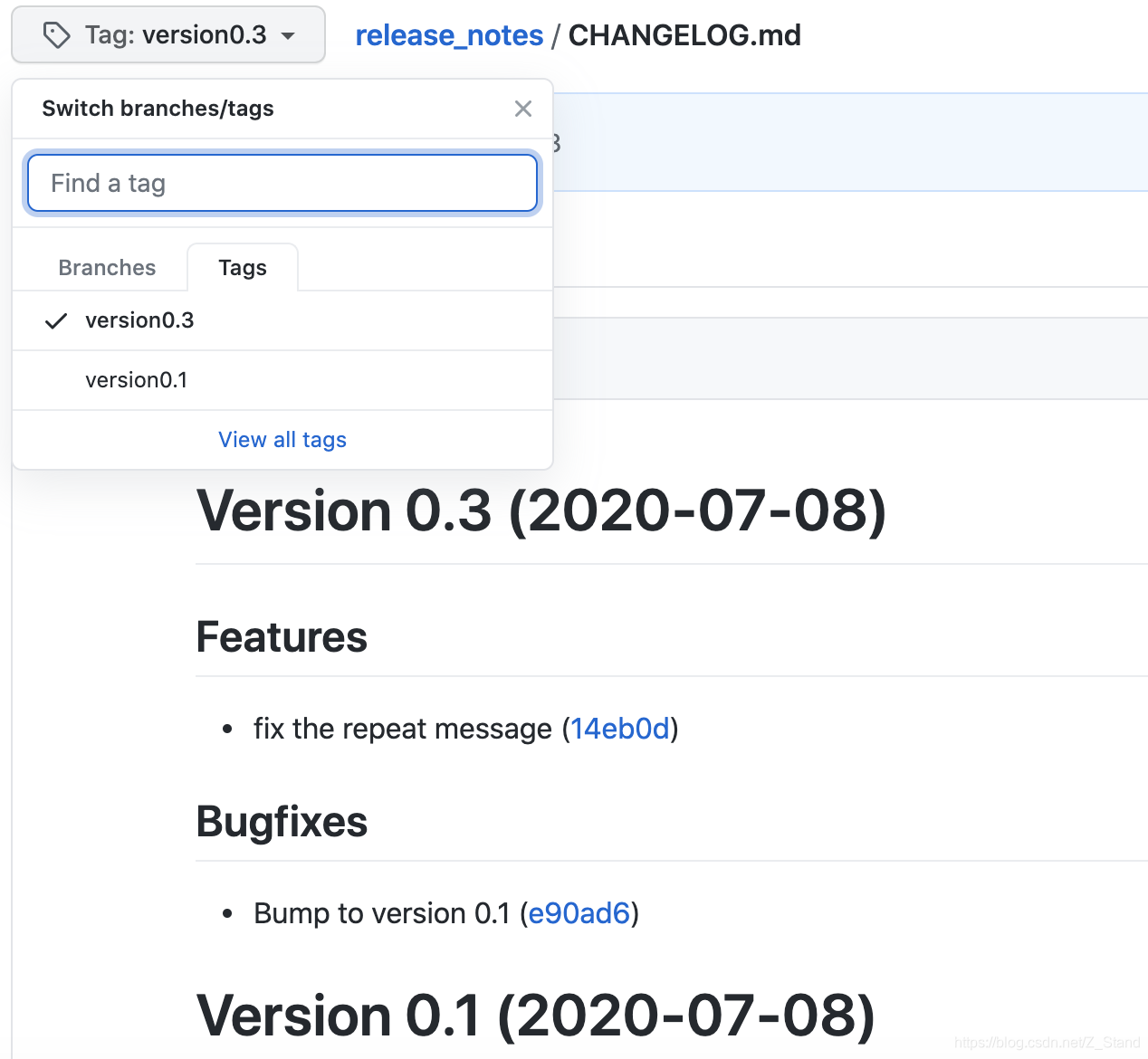 git 的release-notes以及对应的changelog管理_gitlab release notes-CSDN博客