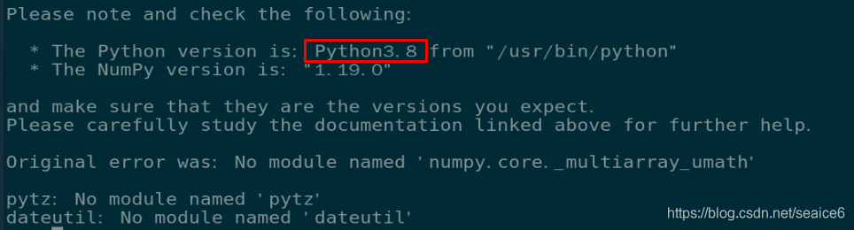 Centos7 Python Pandas Numpy Matplotlib Import Centos