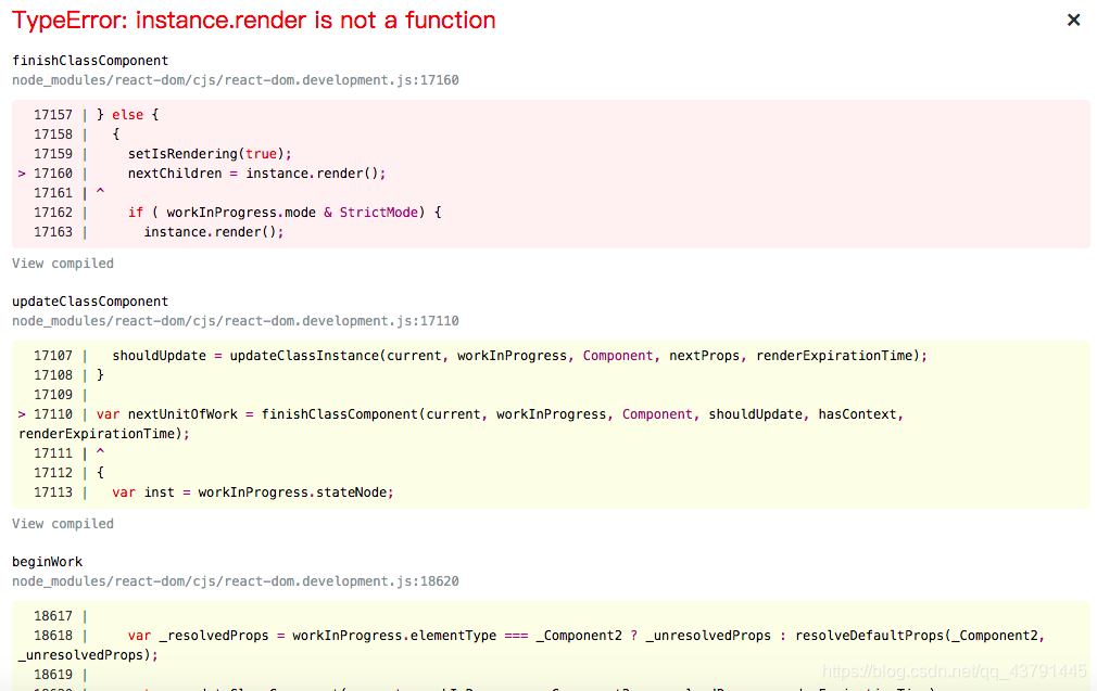 TypeError: instance.render is not a function(React)-CSDN博客