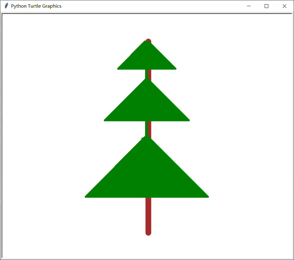 python的turtle库画树