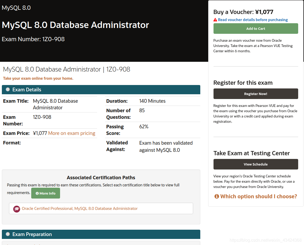 过了MySQL 8 OCP（1Z0-908），交一下作业_congratulations on passing 