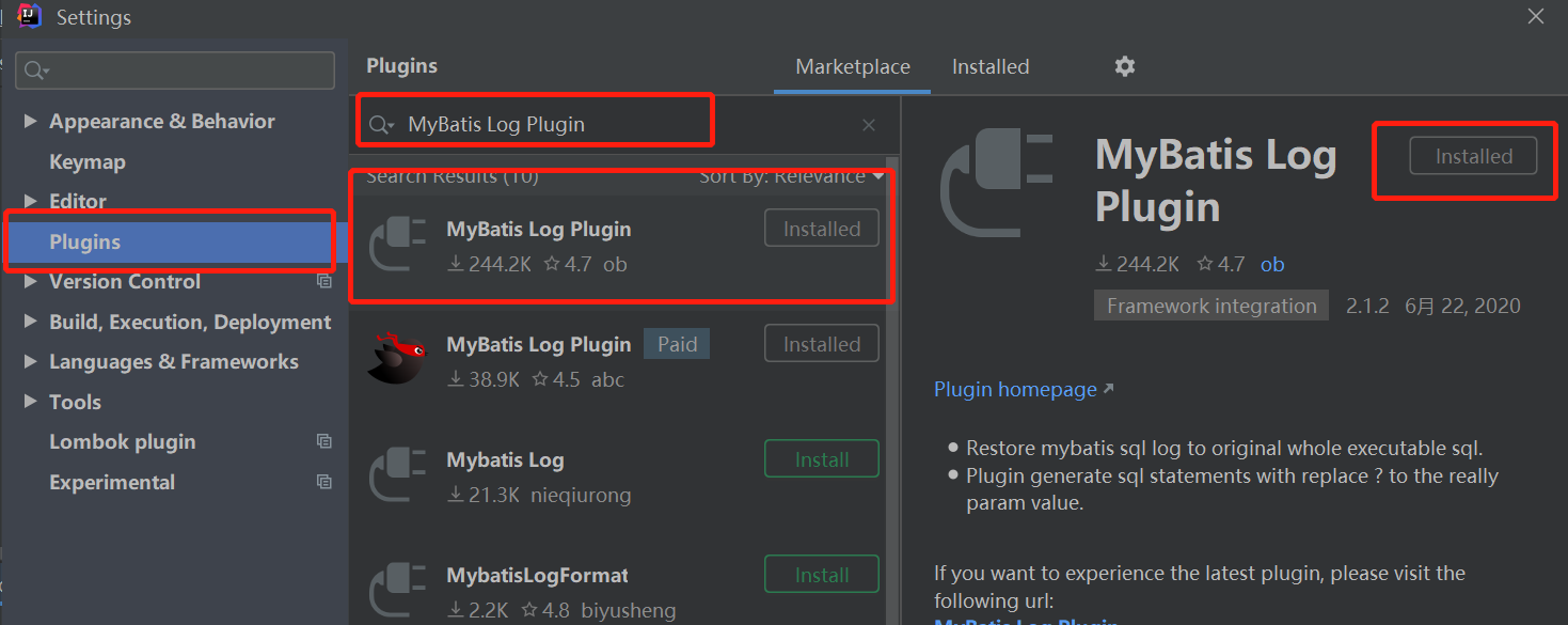 Idea Mybatis Log Plugin Mybatis Sql Mybatis